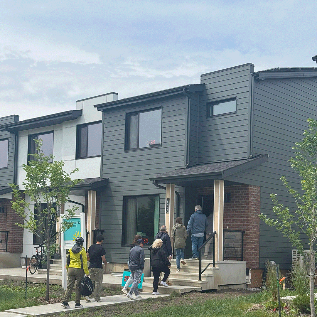 Event-goers at Landmark show home