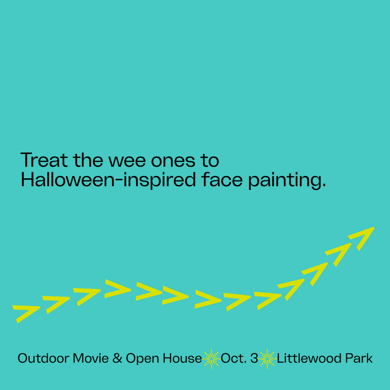 Treat the wee ones to Halloween-inspired face painting