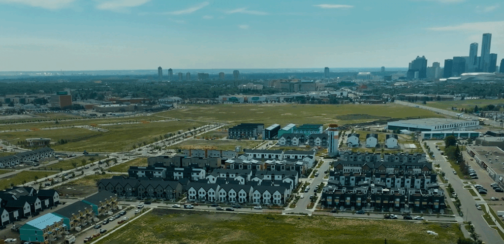 Aerial view of Blatchford in summer 2025