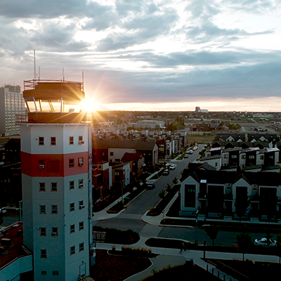 Blatchford at sunset