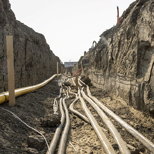 Installing shallow utility lines