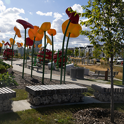 5 Benches Garden 400x400