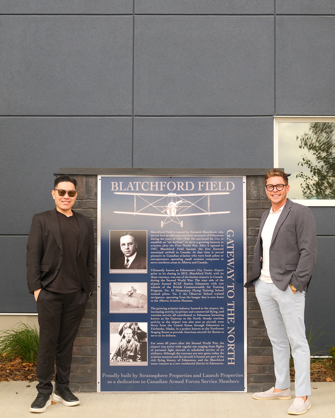 Milestone: Plaque honours aviation history, marks completion of first rental development
